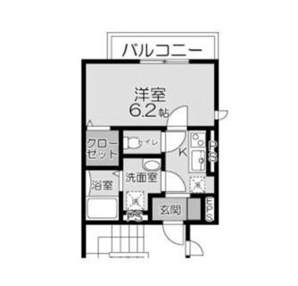 東京都板橋区上板橋１丁目 賃貸アパート 1K