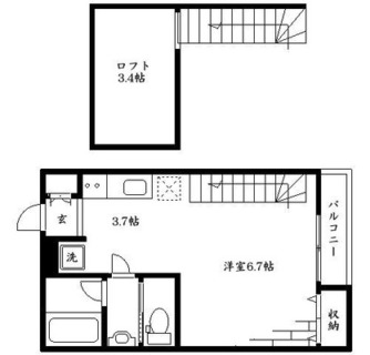 東京都板橋区蓮根２丁目 賃貸アパート 1K