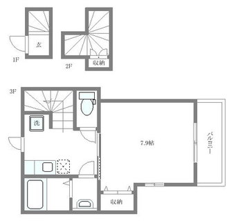 東京都文京区本駒込１丁目 賃貸アパート 1K